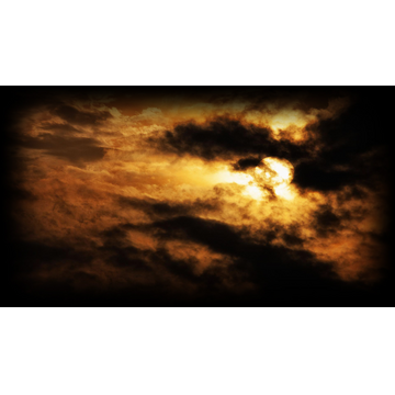 Dark cloudy sunset