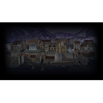 Winter european city