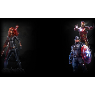 Captain America, Iron Man, and Black Widow Background - Marvel's Avengers