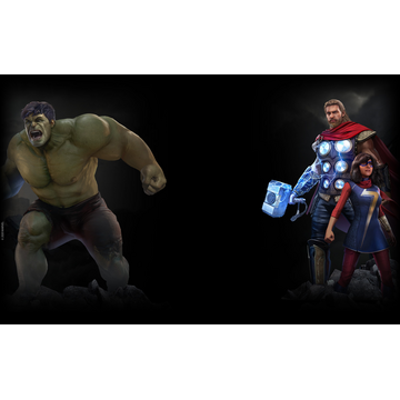 Thor, Hulk, and Kamala Khan Background - Marvel's Avengers