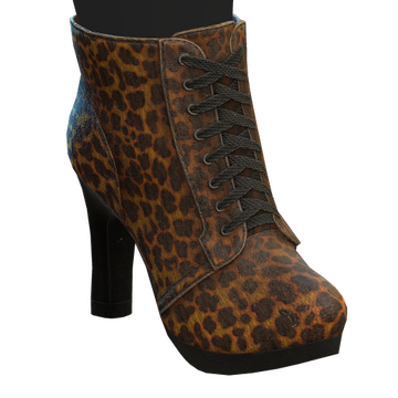 Leopard Print Heel Boots