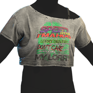 Vintage Design Crop Top