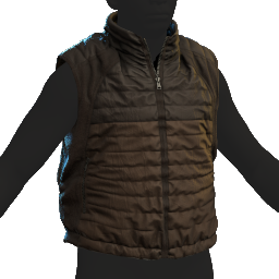 Puffer Gilet Brown