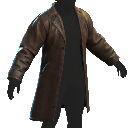 Leather Coat (Brown)