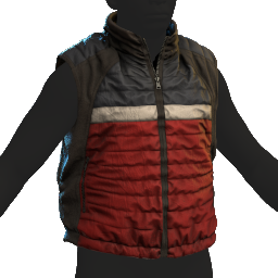 Puffer Gilet Red