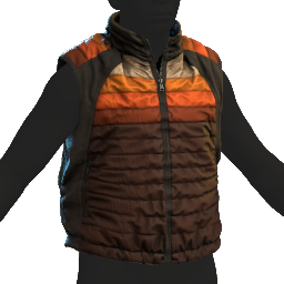 Puffer Gilet Orange