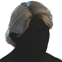 Side Parting Tied Hair