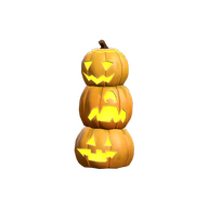 Unusual Towering Patch of Pumpkins