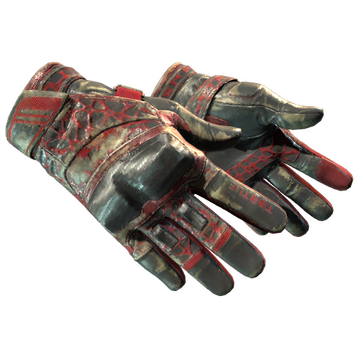 ★ Moto Gloves | Blood Pressure (Battle-Scarred)