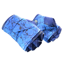 ★ Hand Wraps | Cobalt Skulls (Well-Worn)