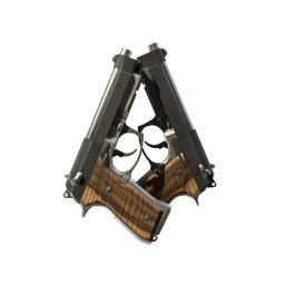 StatTrak™ Dual Berettas | Black Limba (Minimal Wear)