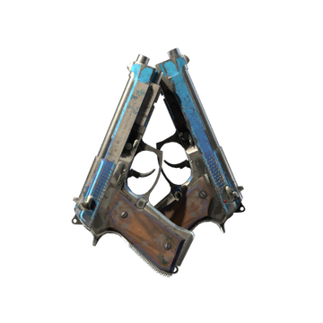 StatTrak™ Dual Berettas | Urban Shock (Battle-Scarred)
