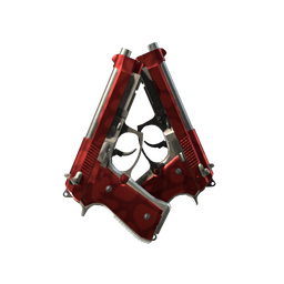StatTrak™ Dual Berettas | Hemoglobin (Minimal Wear)