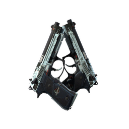StatTrak™ Dual Berettas | Dezastre (Well-Worn)