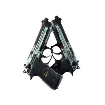 StatTrak™ Dual Berettas | Dezastre (Well-Worn)