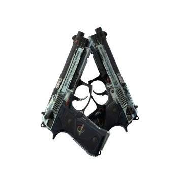 StatTrak™ Dual Berettas | Dezastre (Battle-Scarred)