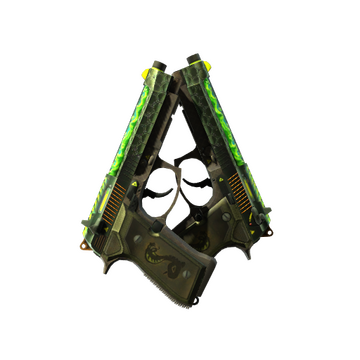 StatTrak™ Dual Berettas | Cobra Strike (Minimal Wear)
