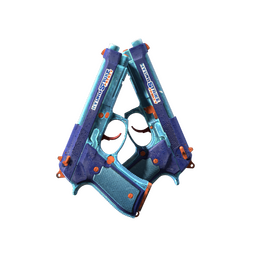 StatTrak™ Dual Berettas | Hydro Strike (Well-Worn)