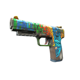 Souvenir Five-SeveN | Fall Hazard (Well-Worn)
