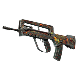 StatTrak™ FAMAS | Eye of Athena (Battle-Scarred)