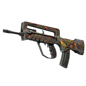 StatTrak™ FAMAS | Eye of Athena (Battle-Scarred)
