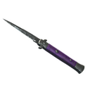 ★ Stiletto Knife | Ultraviolet (Battle-Scarred)