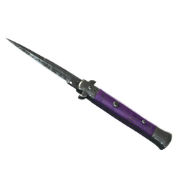 ★ Stiletto Knife | Ultraviolet (Battle-Scarred)