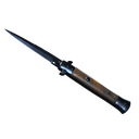 ★ Stiletto Knife | Blue Steel (Battle-Scarred)