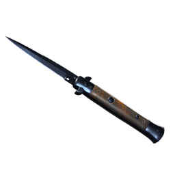 ★ Stiletto Knife | Blue Steel (Battle-Scarred)