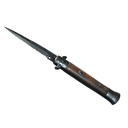 ★ Stiletto Knife | Damascus Steel (Battle-Scarred)