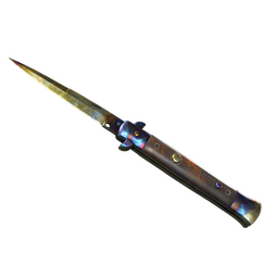 ★ Stiletto Knife | Case Hardened (Battle-Scarred)