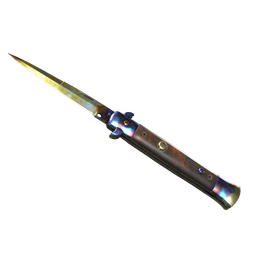 ★ Stiletto Knife | Case Hardened (Well-Worn)