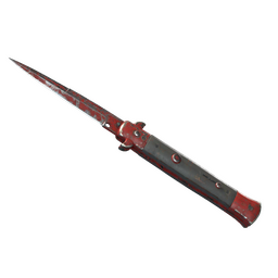 ★ Stiletto Knife | Crimson Web (Battle-Scarred)
