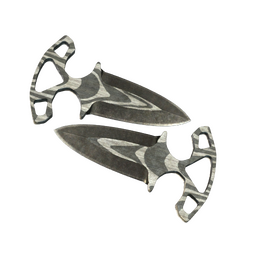 ★ StatTrak™ Shadow Daggers | Black Laminate (Battle-Scarred)