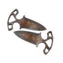 ★ Shadow Daggers | Rust Coat (Battle-Scarred)