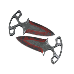 ★ Shadow Daggers | Crimson Web (Battle-Scarred)