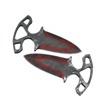 ★ StatTrak™ Shadow Daggers | Crimson Web (Battle-Scarred)