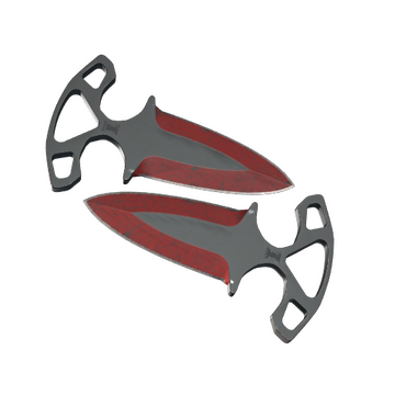 ★ Shadow Daggers | Crimson Web (Well-Worn)