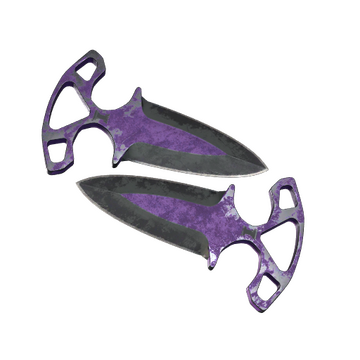 ★ StatTrak™ Shadow Daggers | Ultraviolet (Battle-Scarred)