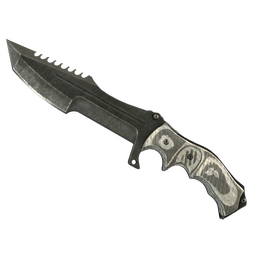 ★ Huntsman Knife | Black Laminate (Battle-Scarred)