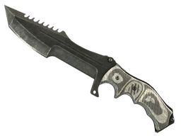 ★ StatTrak™ Huntsman Knife | Black Laminate (Battle-Scarred)