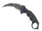 ★ StatTrak™ Karambit | Ultraviolet (Battle-Scarred)