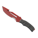 ★ StatTrak™ Survival Knife | Crimson Web (Well-Worn)