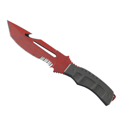 ★ StatTrak™ Survival Knife | Crimson Web (Well-Worn)