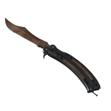 ★ StatTrak™ Butterfly Knife | Rust Coat (Battle-Scarred)