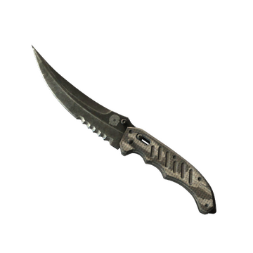 ★ Flip Knife | Black Laminate (Battle-Scarred)