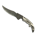 ★ StatTrak™ Falchion Knife | Black Laminate (Battle-Scarred)