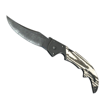 ★ StatTrak™ Falchion Knife | Black Laminate (Minimal Wear)