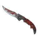 ★ Falchion Knife | Crimson Web (Battle-Scarred)