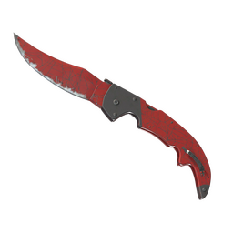 ★ Falchion Knife | Crimson Web (Well-Worn)